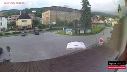 Střed obce Rokytnice nad Jizerou