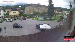 Střed obce Rokytnice nad Jizerou