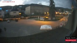 Střed obce Rokytnice nad Jizerou