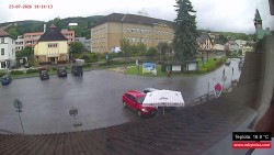 Střed obce Rokytnice nad Jizerou