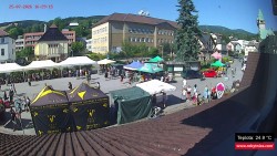Střed obce Rokytnice nad Jizerou