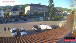 Střed obce Rokytnice nad Jizerou