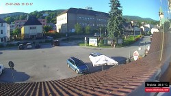 Střed obce Rokytnice nad Jizerou