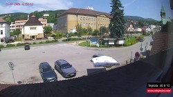 Střed obce Rokytnice nad Jizerou