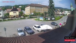 Střed obce Rokytnice nad Jizerou