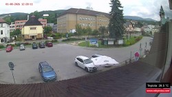 Střed obce Rokytnice nad Jizerou