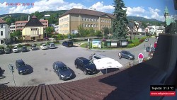 Střed obce Rokytnice nad Jizerou