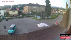 Střed obce Rokytnice nad Jizerou