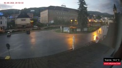 Střed obce Rokytnice nad Jizerou