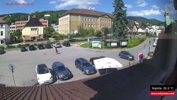 Střed obce Rokytnice nad Jizerou