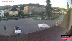 Střed obce Rokytnice nad Jizerou