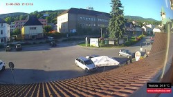 Střed obce Rokytnice nad Jizerou