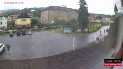 Střed obce Rokytnice nad Jizerou