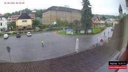 Střed obce Rokytnice nad Jizerou