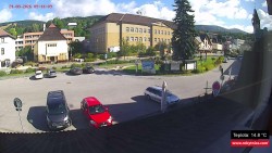 Střed obce Rokytnice nad Jizerou