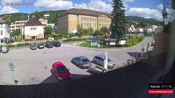 Střed obce Rokytnice nad Jizerou