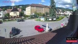 Střed obce Rokytnice nad Jizerou