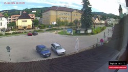 Střed obce Rokytnice nad Jizerou