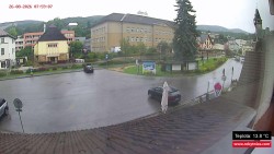 Střed obce Rokytnice nad Jizerou