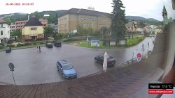 Střed obce Rokytnice nad Jizerou