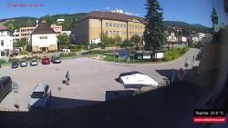 Střed obce Rokytnice nad Jizerou