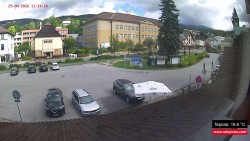 Střed obce Rokytnice nad Jizerou