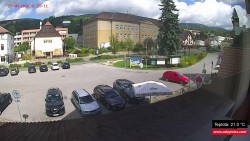 Střed obce Rokytnice nad Jizerou