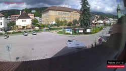 Střed obce Rokytnice nad Jizerou