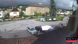 Střed obce Rokytnice nad Jizerou