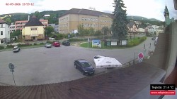 Střed obce Rokytnice nad Jizerou