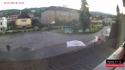 Střed obce Rokytnice nad Jizerou