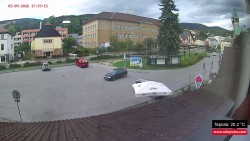 Střed obce Rokytnice nad Jizerou