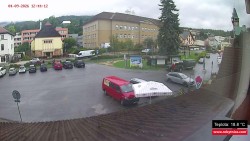 Střed obce Rokytnice nad Jizerou