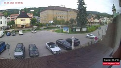 Střed obce Rokytnice nad Jizerou