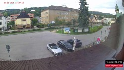 Střed obce Rokytnice nad Jizerou