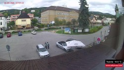 Střed obce Rokytnice nad Jizerou