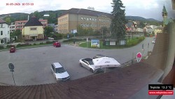 Střed obce Rokytnice nad Jizerou