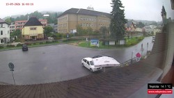 Střed obce Rokytnice nad Jizerou