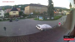 Střed obce Rokytnice nad Jizerou