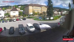 Střed obce Rokytnice nad Jizerou