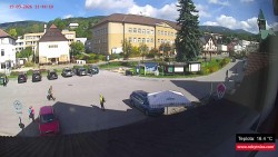 Střed obce Rokytnice nad Jizerou