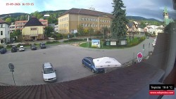 Střed obce Rokytnice nad Jizerou