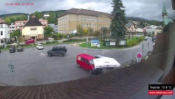 Střed obce Rokytnice nad Jizerou