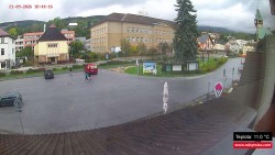 Střed obce Rokytnice nad Jizerou