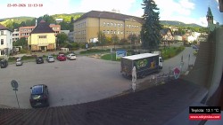 Střed obce Rokytnice nad Jizerou