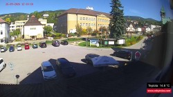 Střed obce Rokytnice nad Jizerou