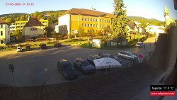 Střed obce Rokytnice nad Jizerou