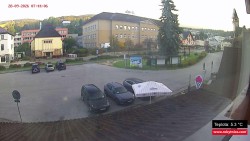 Střed obce Rokytnice nad Jizerou