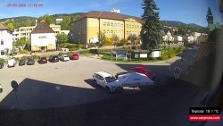 Střed obce Rokytnice nad Jizerou