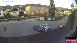 Střed obce Rokytnice nad Jizerou